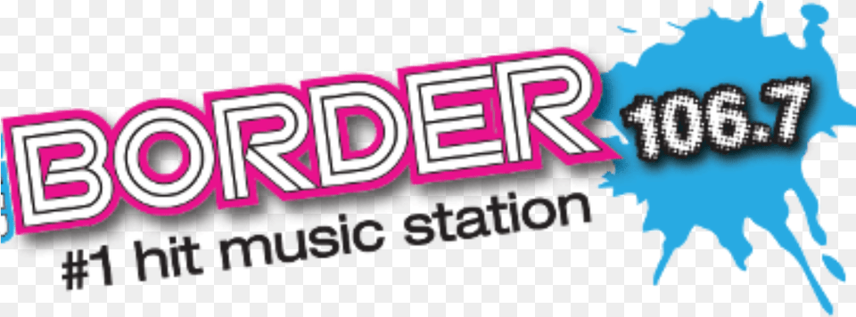 Wbdr 1067 The Border U2013 1 Hit Music Station Hot 103, Logo, Art, Graphics Free Png