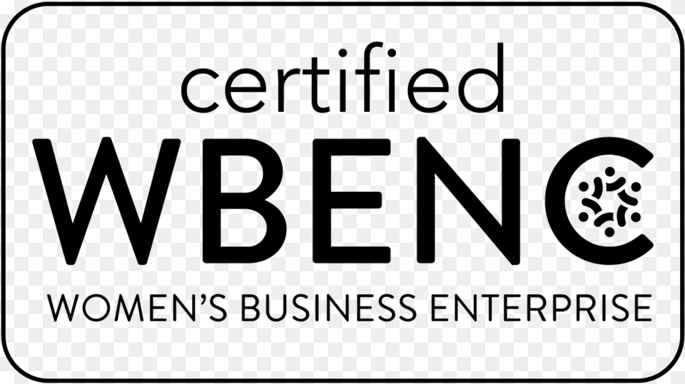 Wbe Seal Black Certified Women39s Business Enterprise, Gray Free Png Download