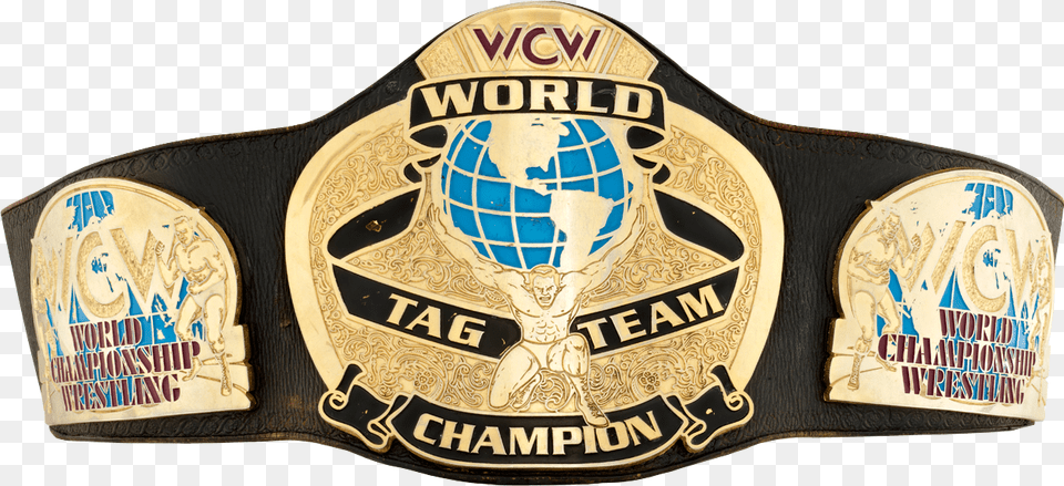 Wcw Tag Team Championship Wcw Tag Team Championship Belts, Accessories, Buckle, Belt, Person Free Png