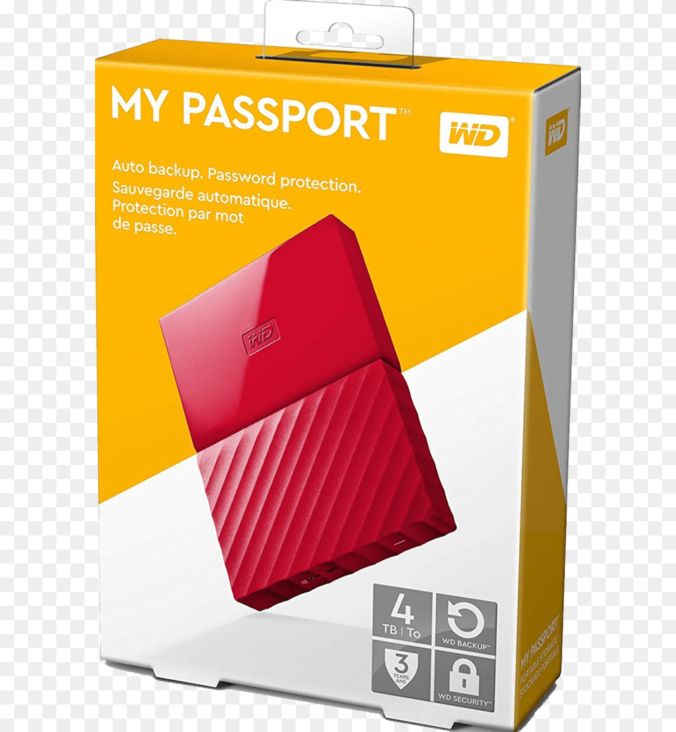Wd 4tb My Passport Portable External Hard Drive Usb My Passport Wd Free Png