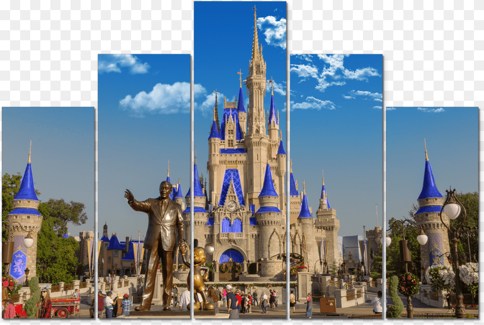 Wdw Hub Disney World Wall Mural, Architecture, Art, Building, Tower Free Transparent Png