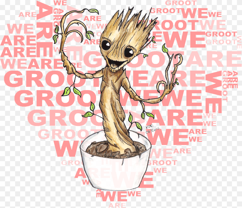 We Are Groot By Nick Davis Guardians Of The Galaxy Baby Groot We, Book, Comics, Publication, Advertisement Free Transparent Png