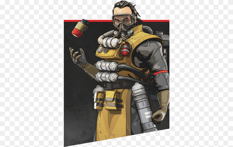 We Are Here To Give Best Tips For Apex Legendsmost Apex Legends Caustic, Adult, Male, Man, Person Free Png