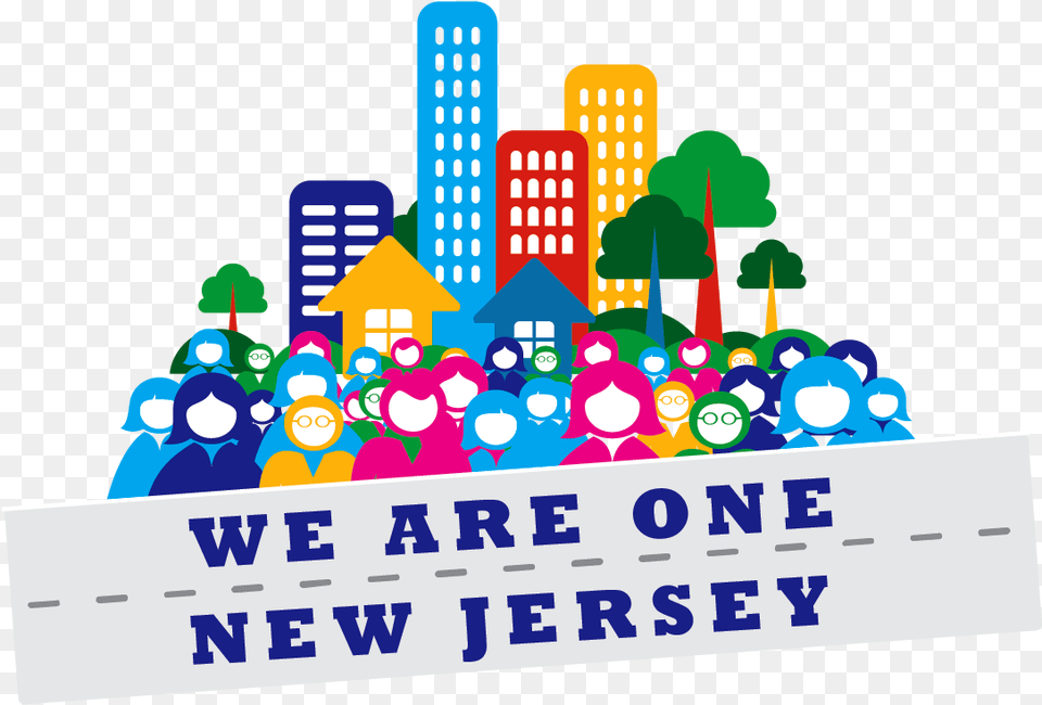 We Are One New Jersey We Are One Nj, City, Neighborhood, Urban, Art Png Image