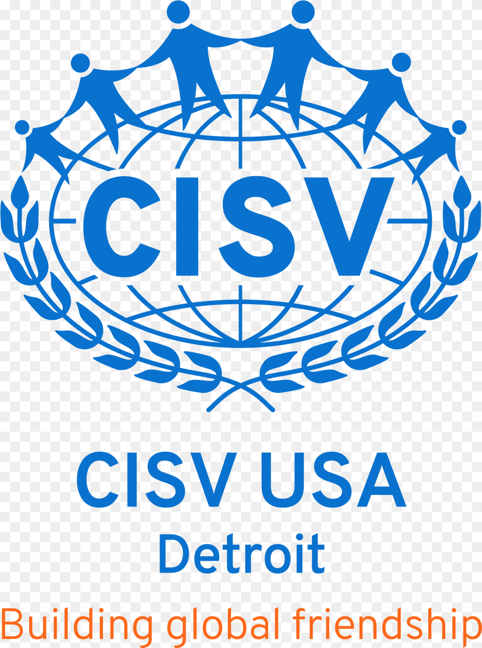 We Are The Detroit Chapter Of A Global Volunteer Cisv International Logo, Advertisement, Symbol, Text, Poster Png