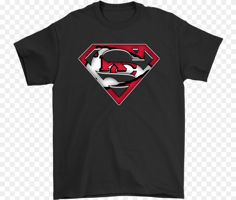 We Are Undefeatable The Kansas City Chiefs X Superman Nfl Shirts Karl Lagerfeld Chibi, Clothing, T-shirt, Shirt, Logo Png Image