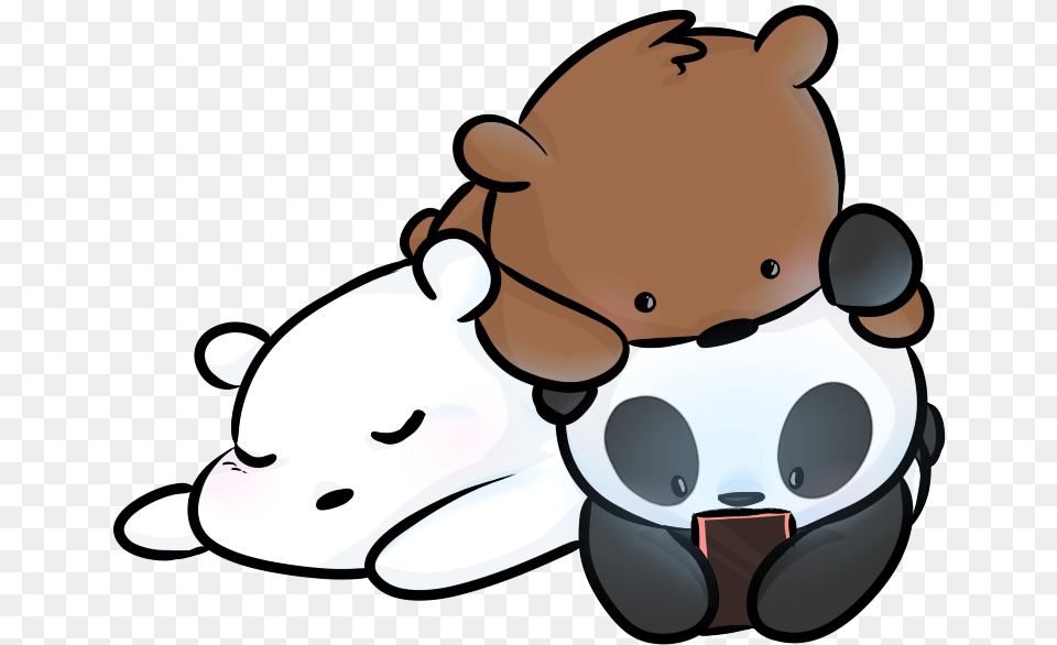 We Bare Bears By Jenzibenzi We Are Bears Baby, Person, Sleeping, Animal, Mammal Free Transparent Png