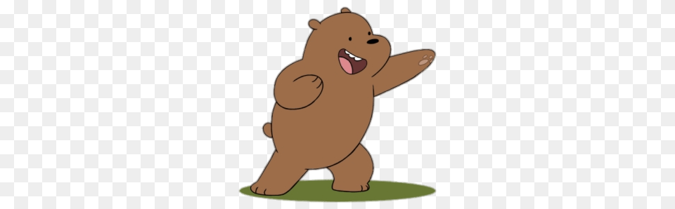 We Bare Bears Grizzly Fighting, Animal, Bear, Mammal, Wildlife Png Image