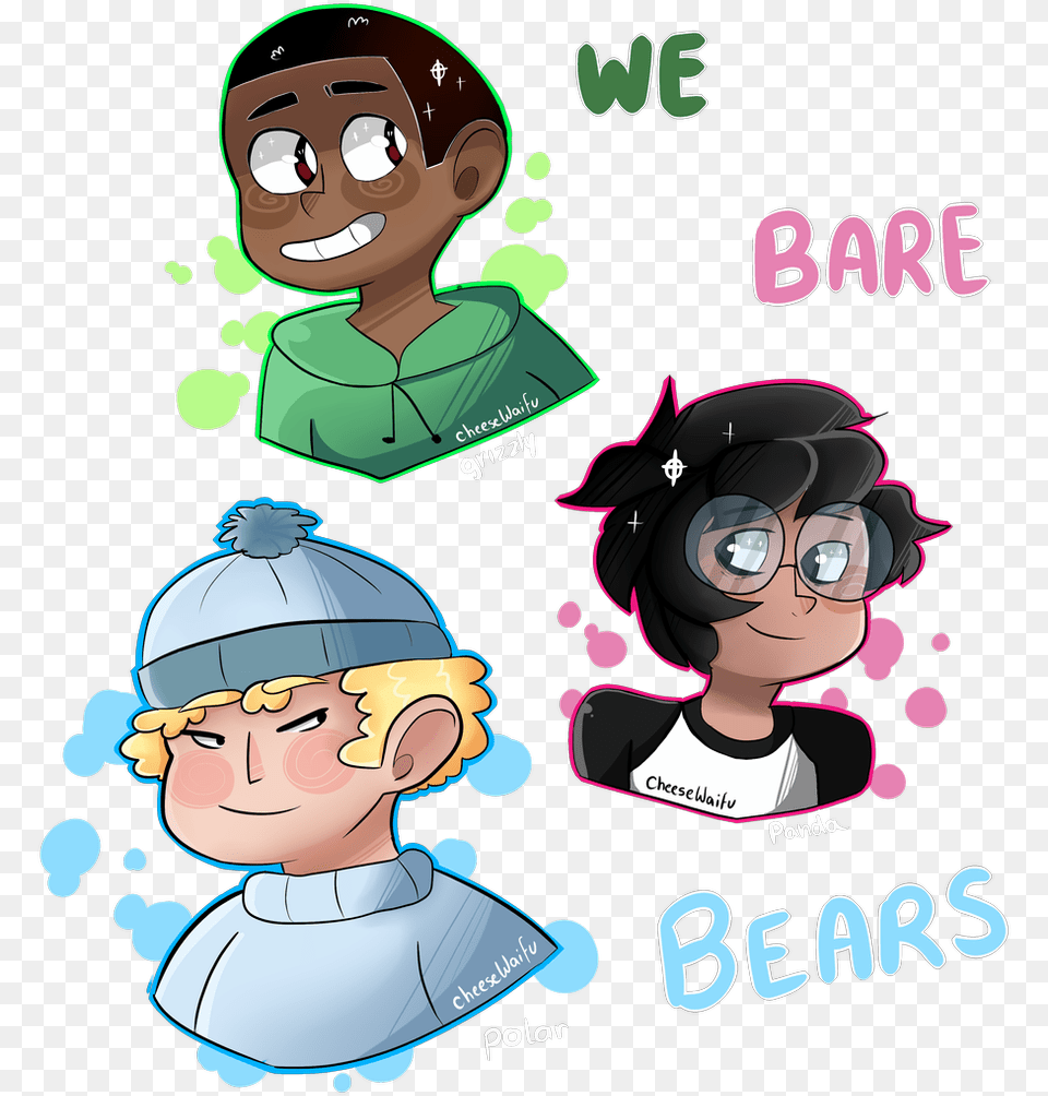 We Bare Bears Human, Book, Comics, Publication, Baby Free Transparent Png