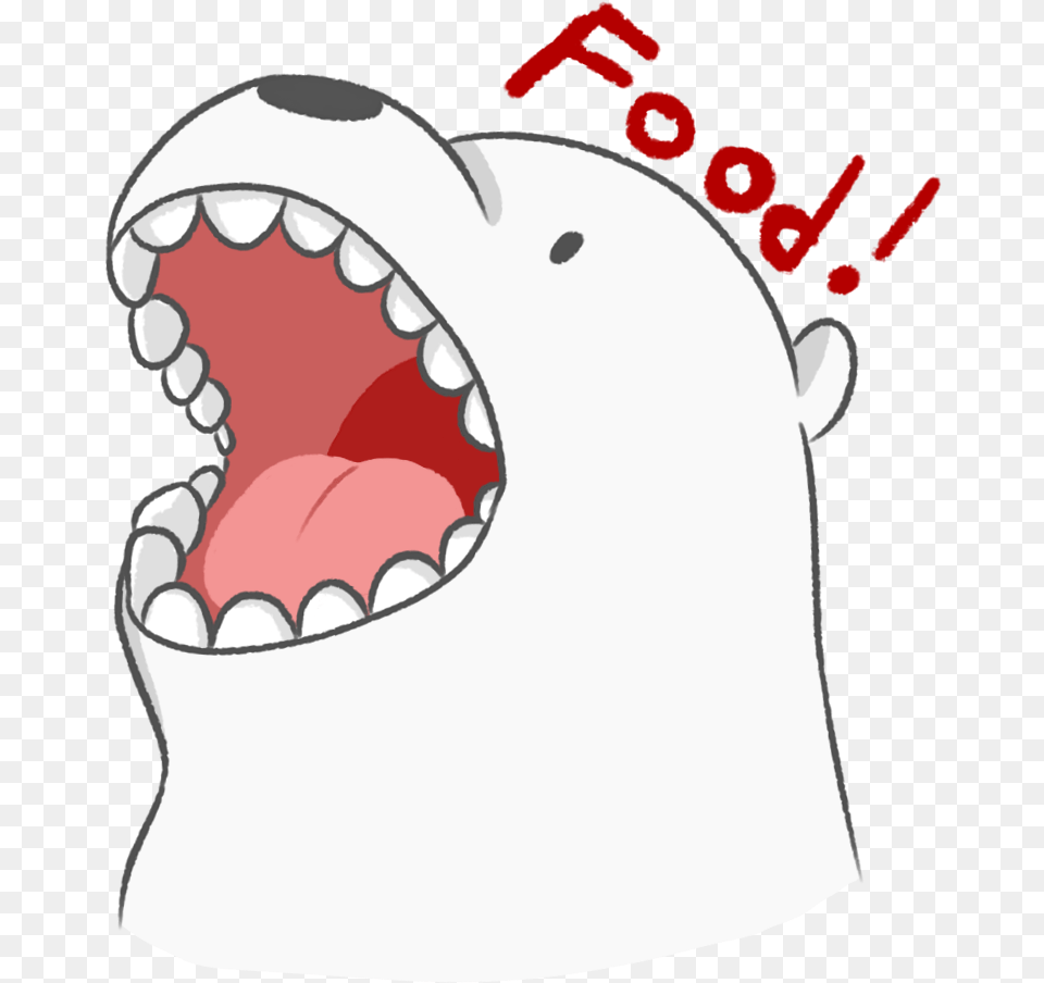 We Bare Bears Ice Bear Transparent Download, Body Part, Mouth, Person, Teeth Png Image