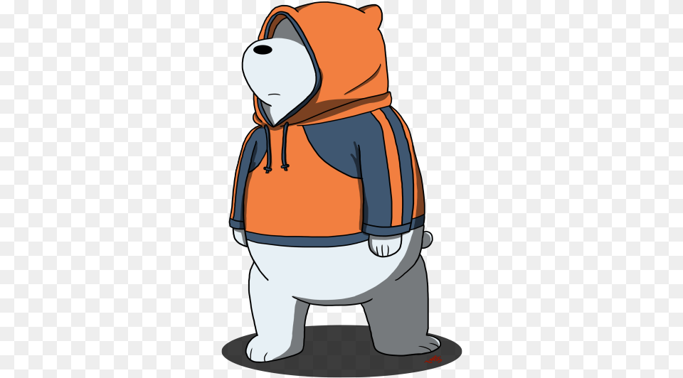 We Bare Bears Ice Bear With Amnesia, Clothing, Hood, Knitwear, Sweatshirt Png