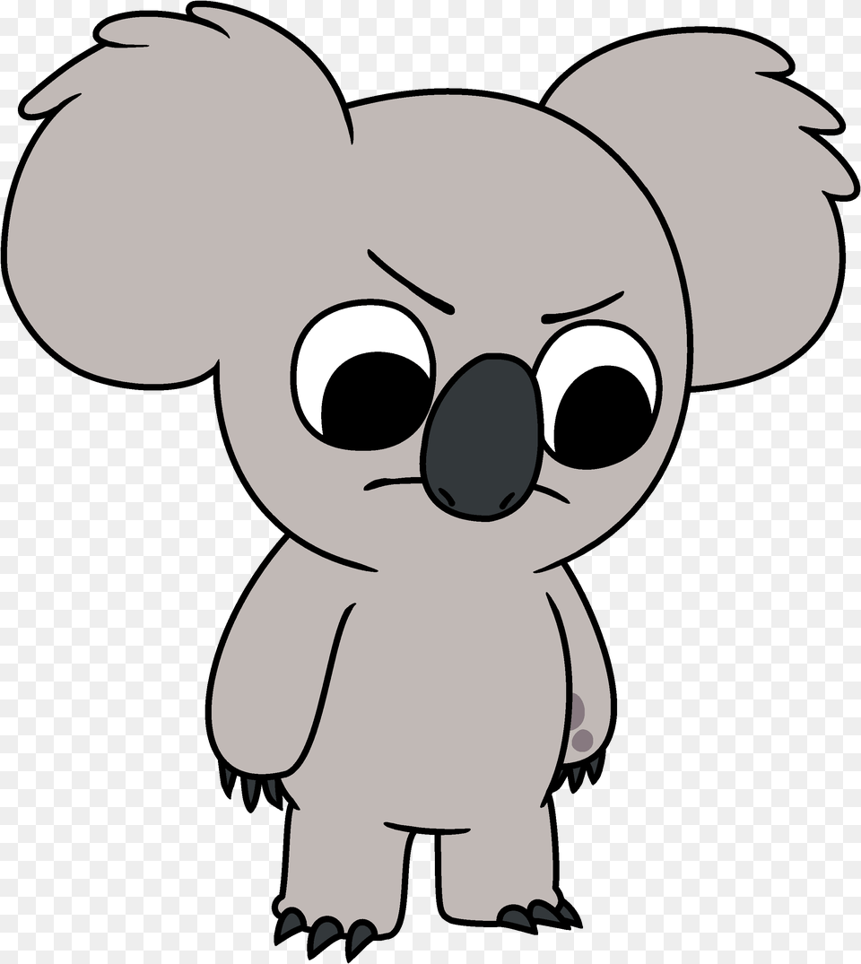 We Bare Bears Nom Nom The Koala Looking Angry, Animal, Bear, Mammal, Wildlife Free Transparent Png