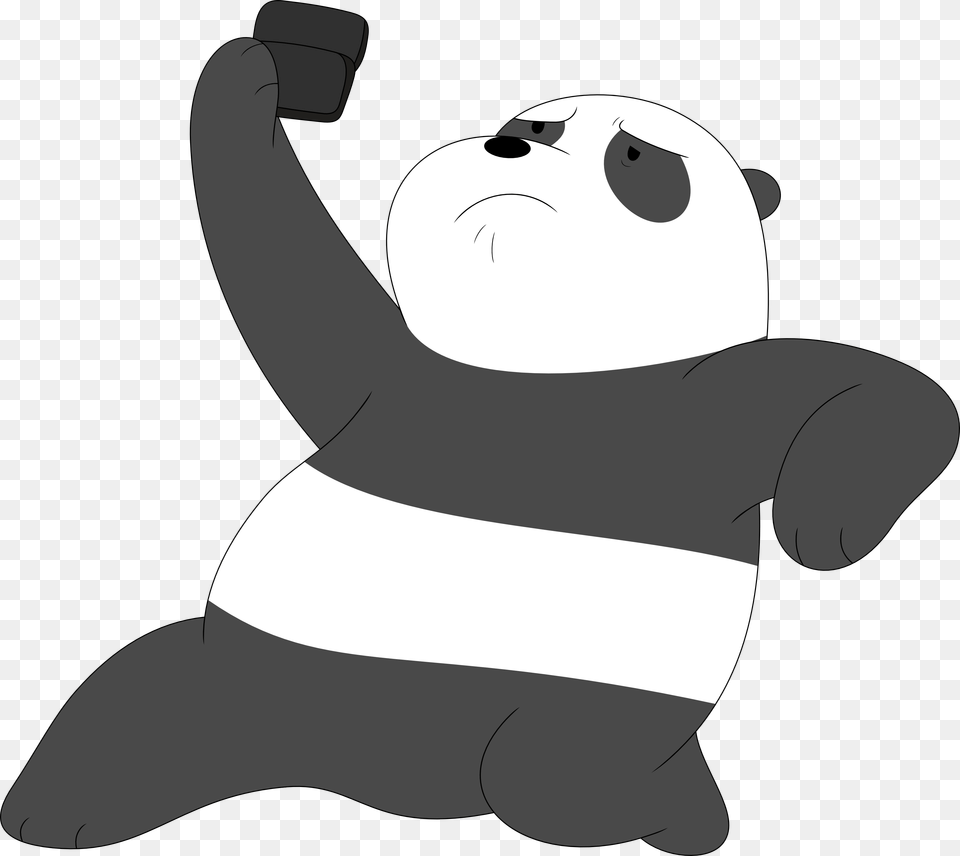 We Bare Bears Panda, Animal, Bear, Mammal, Wildlife Png Image