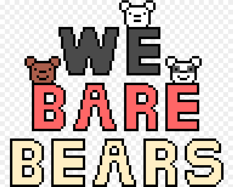 We Bare Bears Pixel Art, Scoreboard, Text, Qr Code Free Png