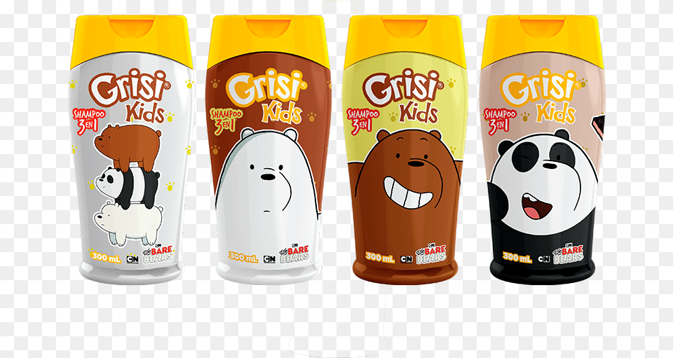 We Bare Bears Shampoo, Can, Tin Free Png