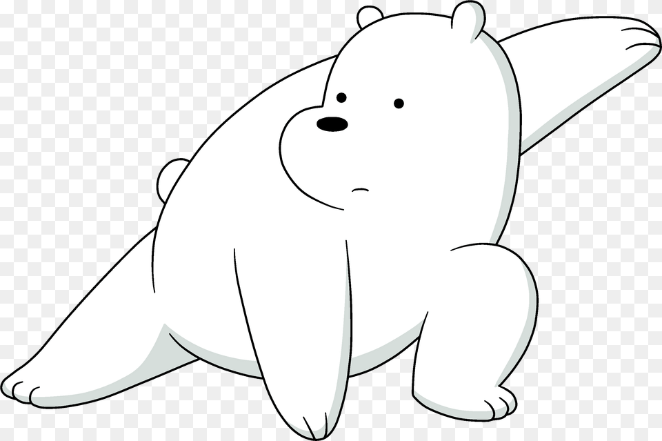 We Bare Bears Wiki We Bare Bear Black Background, Animal, Fish, Sea Life, Shark Free Png Download