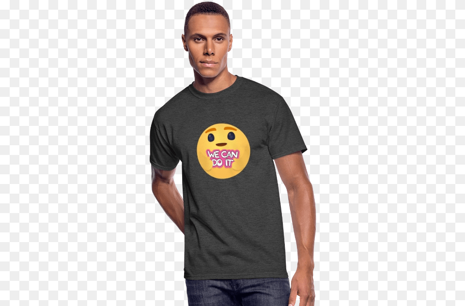 We Can Do It Care Emojis Shirts Menu0027s 5050 Tshirt, Adult, Clothing, Male, Man Png