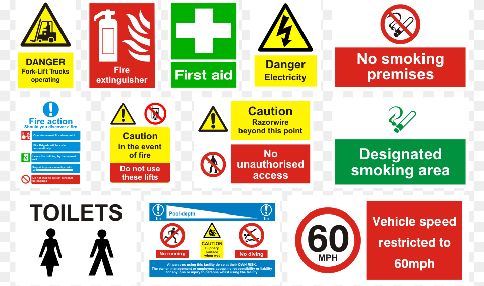 We Can Supply Ready Made Sturdy Street Signs Such As Health And Safety Signs Names, Sign, Symbol, Person, Road Sign Free Png