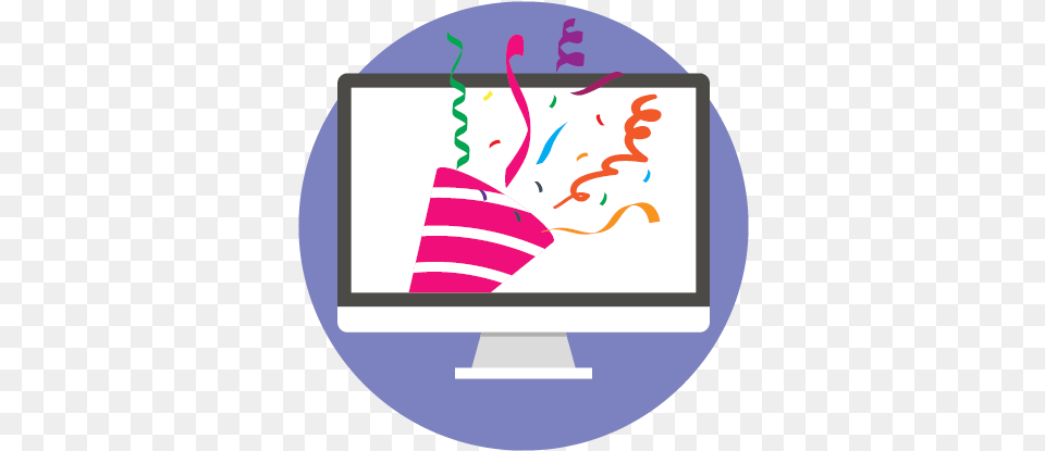 We Challenge Ms Birthday Party Icon Virtual, Electronics, Screen, Computer Hardware, Hardware Free Png Download