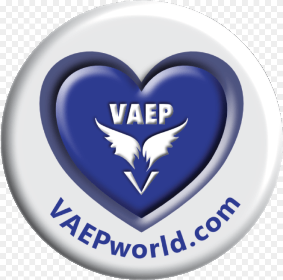 We Gave Out Hundreds Of Vaep Heart Button Pins Emblem, Badge, Logo, Symbol, Plate Free Png