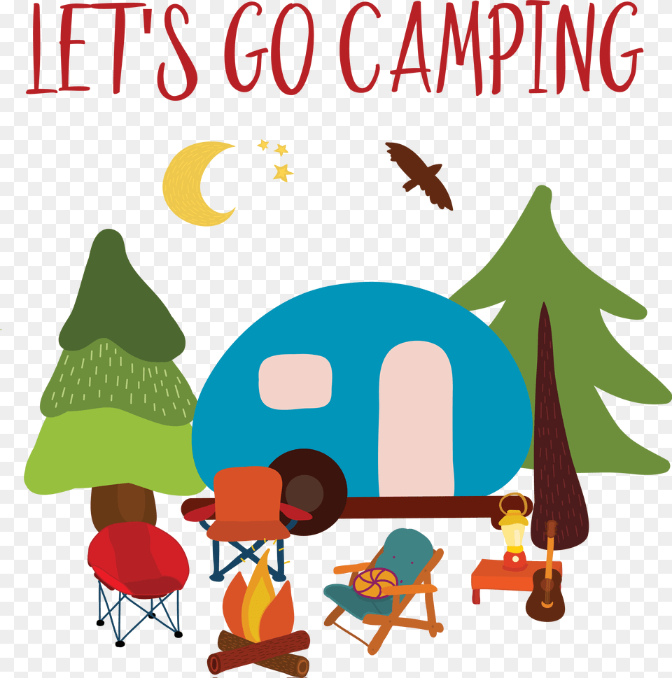 We Have Everything You And Your Family Will Need To Go Camping Illustration, Chair, Furniture, Book, Publication Png
