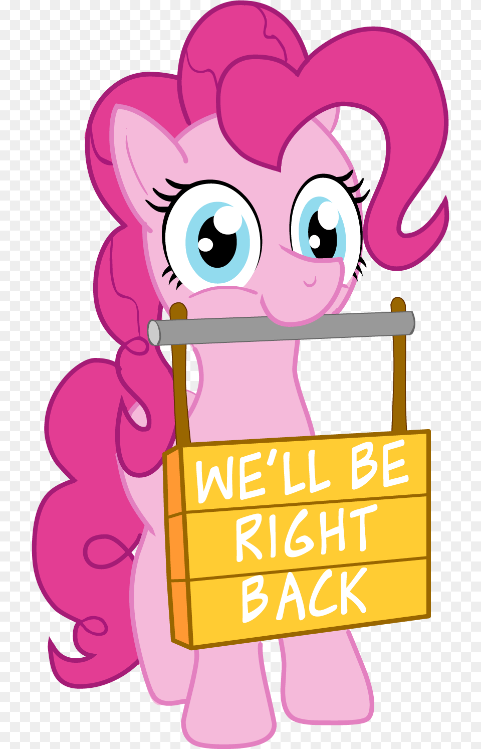 We Ll Be Right Back Pinkie Pie Rainbow Dash Princess Ll Be Right Back, Purple, Book, Comics, Publication Png Image