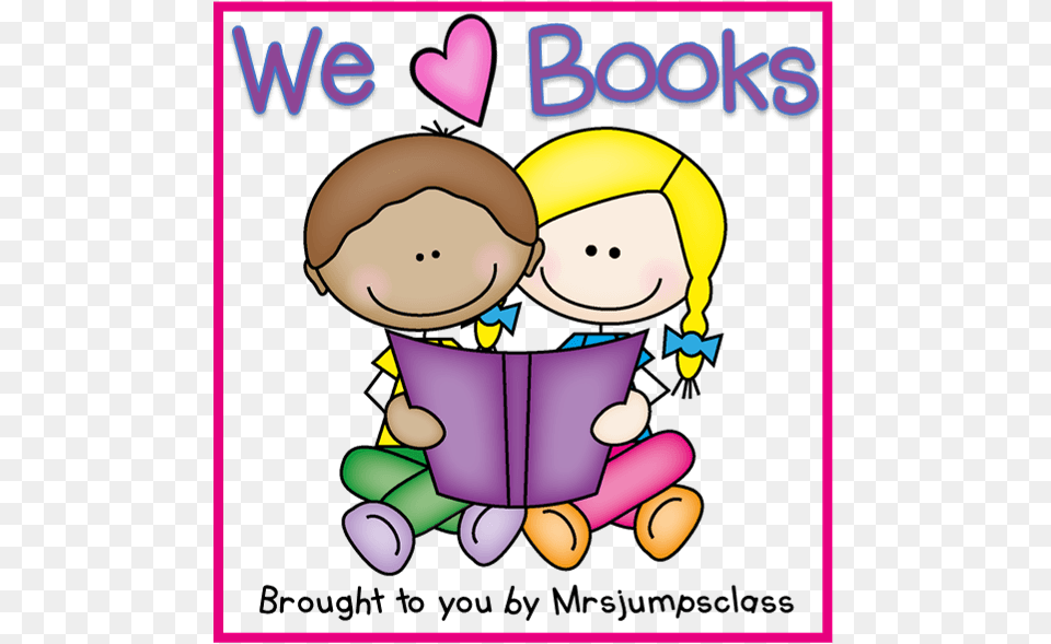 We Love Books Linky Sharing A Book Clipart, Purple, Poster, Advertisement, Face Free Transparent Png