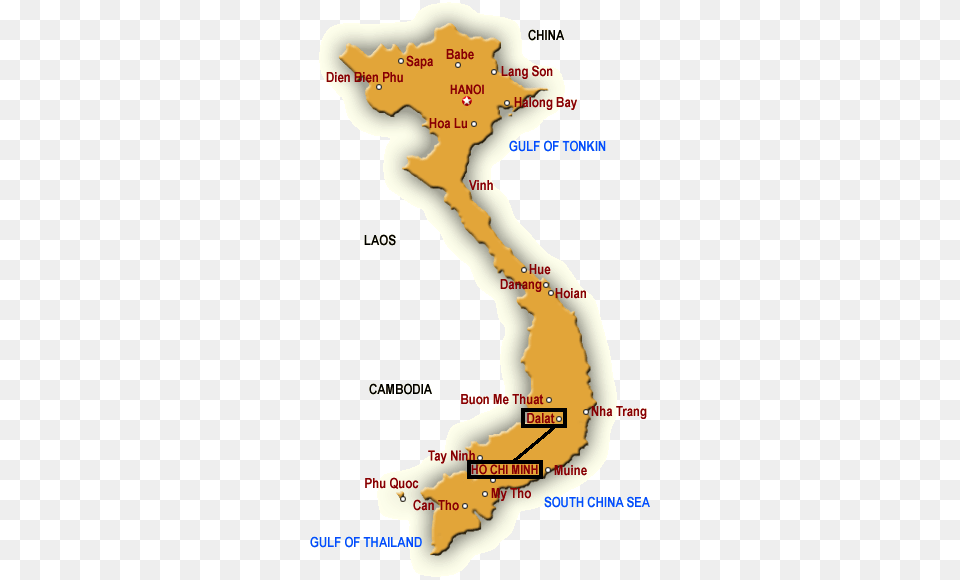 We Love Da Lat But People There Dont Know How To Converse Map Of Vietnam Tourist Destinations, Plant, Chart, Vegetation, Tree Free Transparent Png