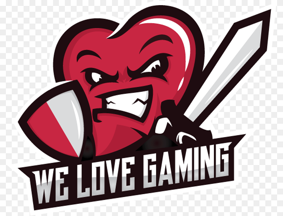 We Love Gaming Logo, Sticker, Book, Comics, Publication Png Image