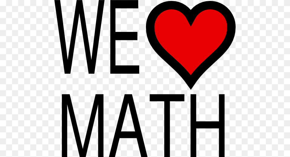 We Love Math Classroom Math Math Clipart, Heart, Logo, Dynamite, Weapon Free Png Download