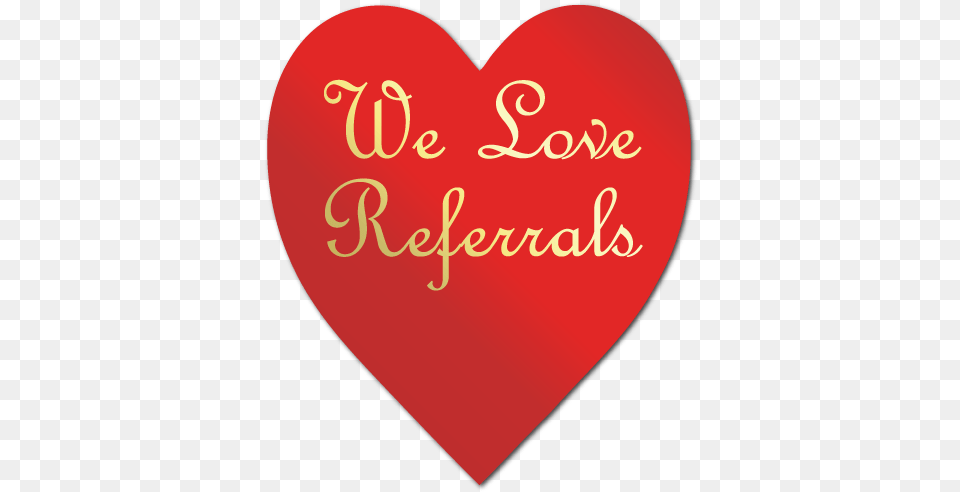 We Love Referrals Gold Heart Shape Stickers Resuscitation Council Of Asia Logo Png