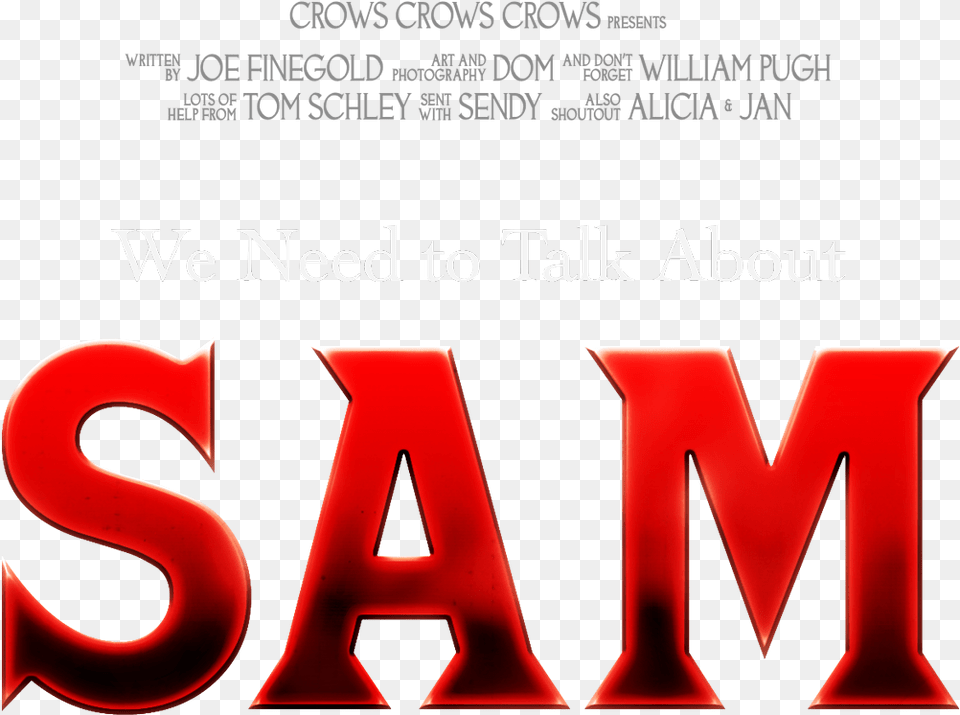 We Need To Talk About Sam Sam Written, Book, Publication, Advertisement, Poster Png