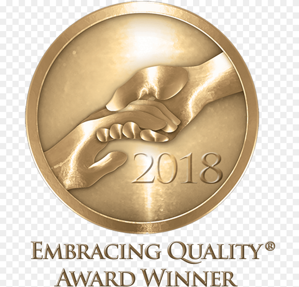 We Re An Embracing Quality Award Winner Reformed Church Emblem, Gold, Gold Medal, Trophy Png Image