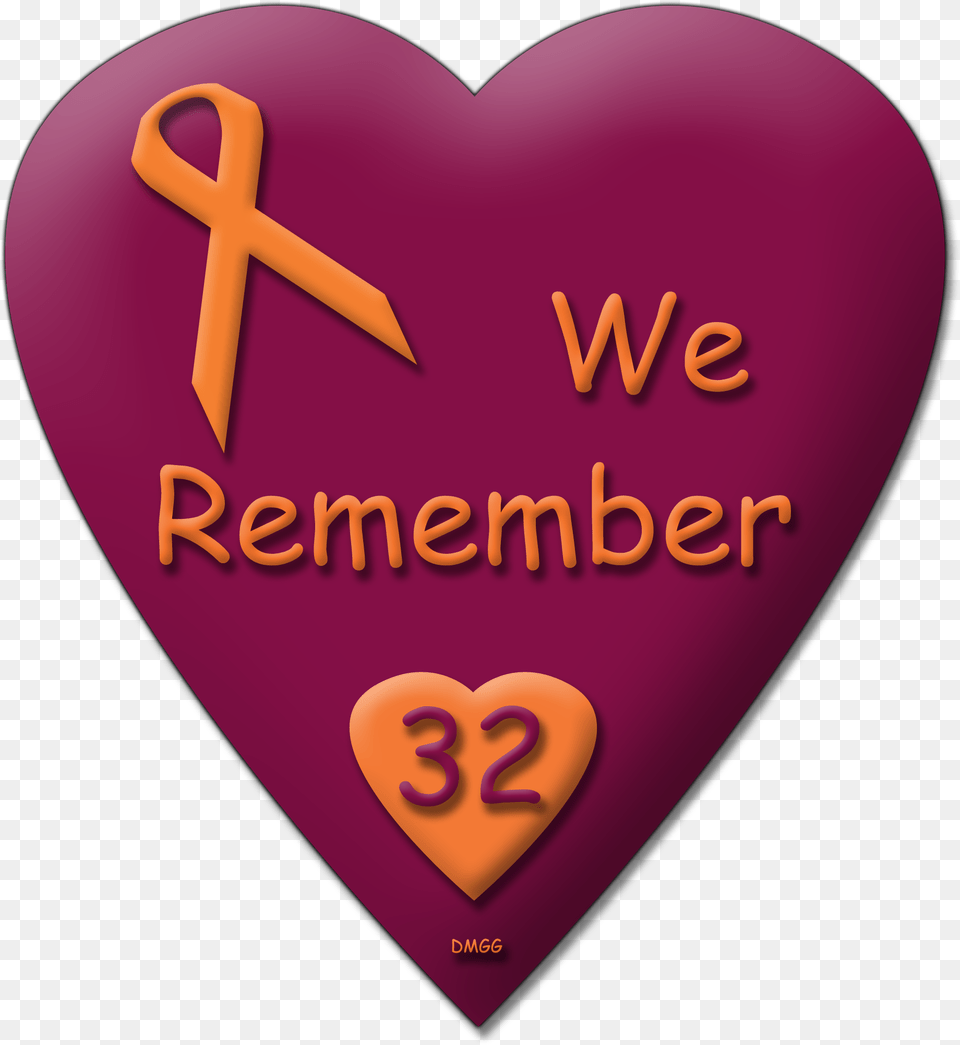 We Remember Vt Heart Free Png