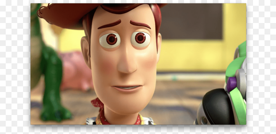 We Start Close In On Woody As He Says So Long Partner Woody Toy Story So Long Partner, Cartoon, Baby, Person, Face Free Png Download