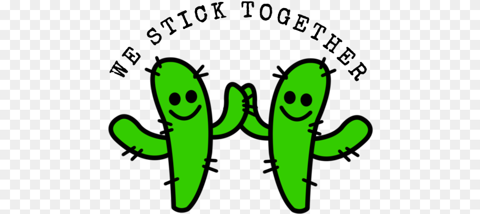 We Stick Together Cactus Resized For Steemit At 315 We Stick Together Cactus, Green, Face, Head, Person Free Png Download