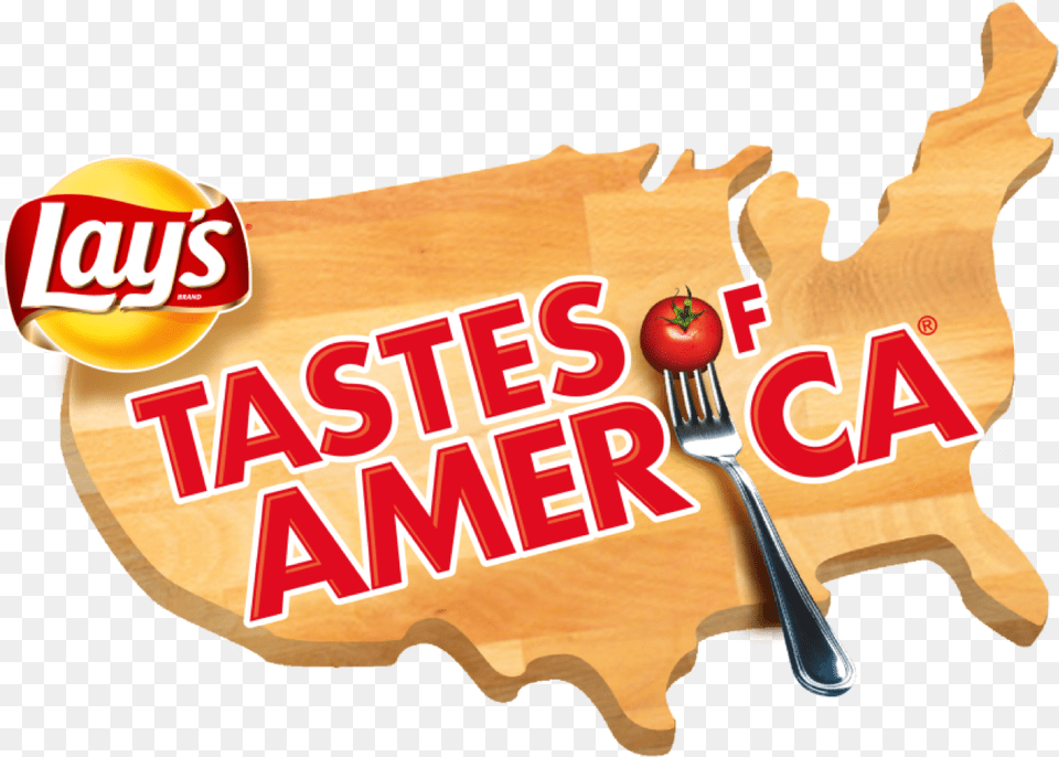 We Taste Tested Frito Lay39s Region Themed Snacks Lay39s Taste Of America, Cutlery, Fork, Person Png Image