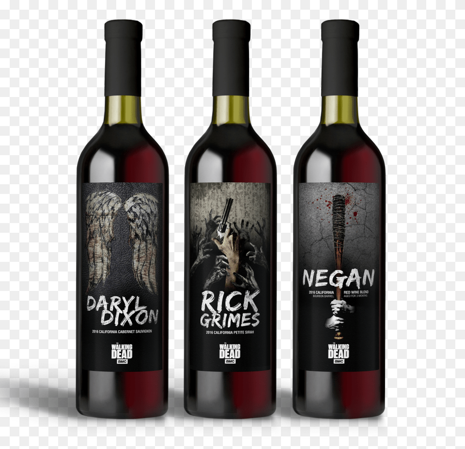 We Tasted The Official Walking Dead Wine And The Results Were, Alcohol, Beverage, Bottle, Liquor Free Png
