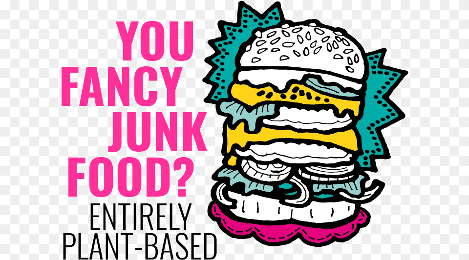 We Ve Opened In Amsterdam And There S No Doubt About Vegan Junkfood Bar Graffiti, Sticker, Advertisement, Symbol, Baby Png Image