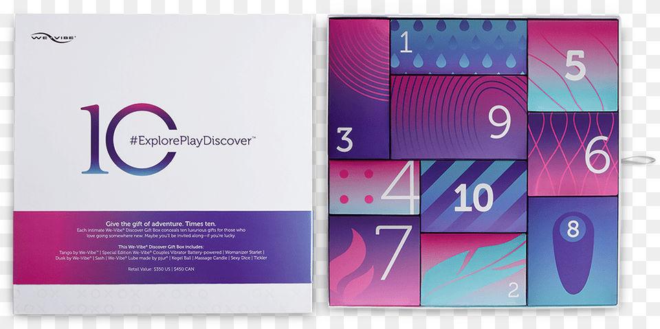 We Vibe Discovery Gift Box For Couples Graphic Design, Advertisement, Poster, Text Free Png
