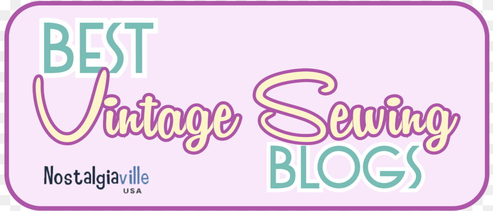 We Were Named As One Of The Best Vintage Sewing Blogs Graphic Design, License Plate, Transportation, Vehicle, Text Free Png Download