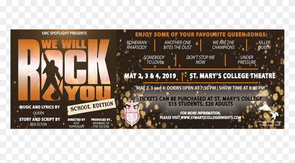 We Will Rock You Musical, Advertisement, Paper, Poster, Person Free Png Download