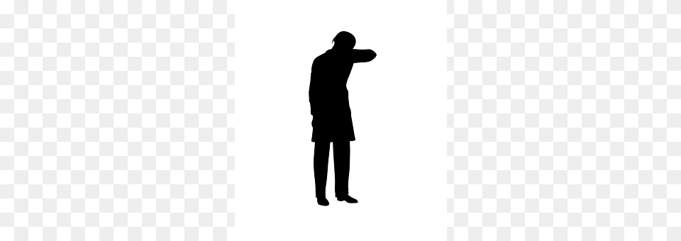 Weak Unable Silhouette, Adult, Male, Man Free Png Download