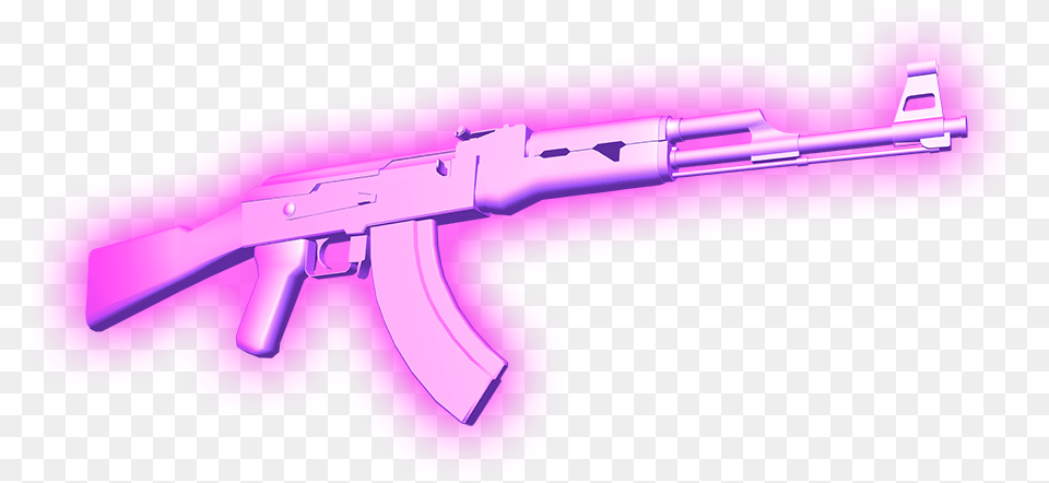 Weapons Ak47 Pink Love Peace Ak 47 Pink, Firearm, Gun, Rifle, Weapon Free Png Download