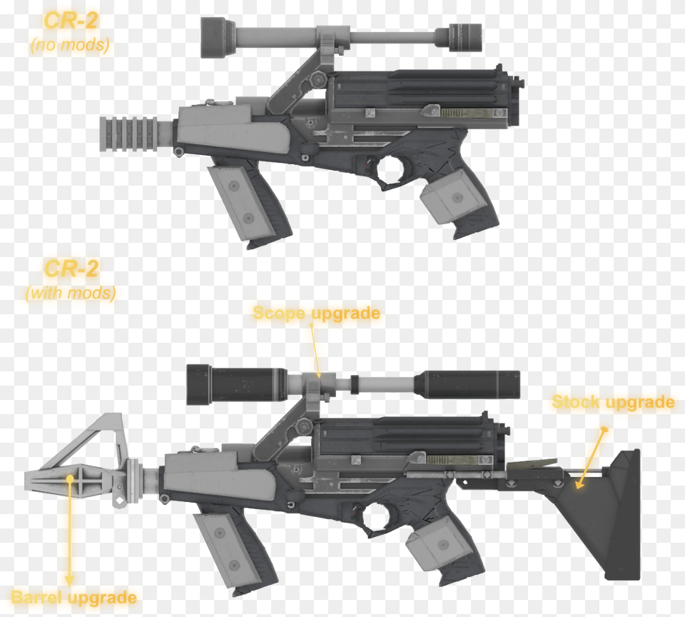 Weapons Modification In Star Wars Battlefront Ii Xbox Cr 2 Starwars Weapon, Firearm, Gun, Rifle, Machine Gun Free Transparent Png