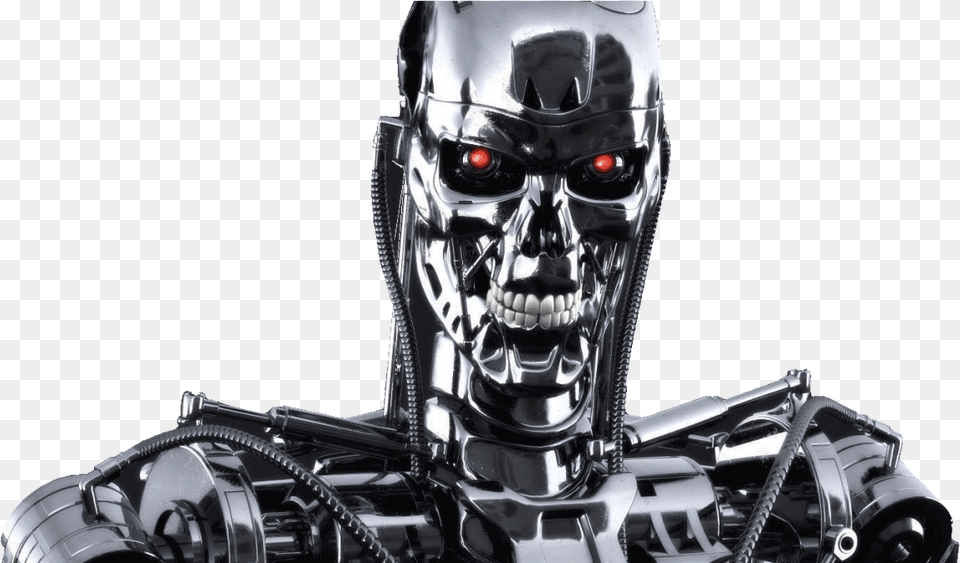 Weapons Without Conscience The Greatest Threat To Terminator T 800 Splatter Painting, Robot, Motorcycle, Transportation, Vehicle Free Png