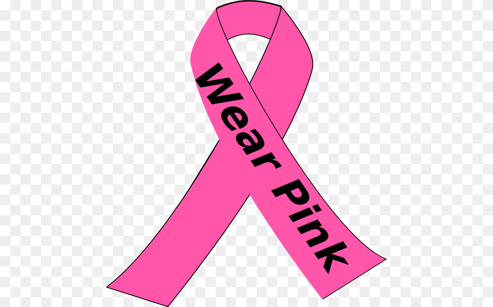 Wear Pink Breast Cancer Ribbon, Rocket, Weapon, Sash Free Png