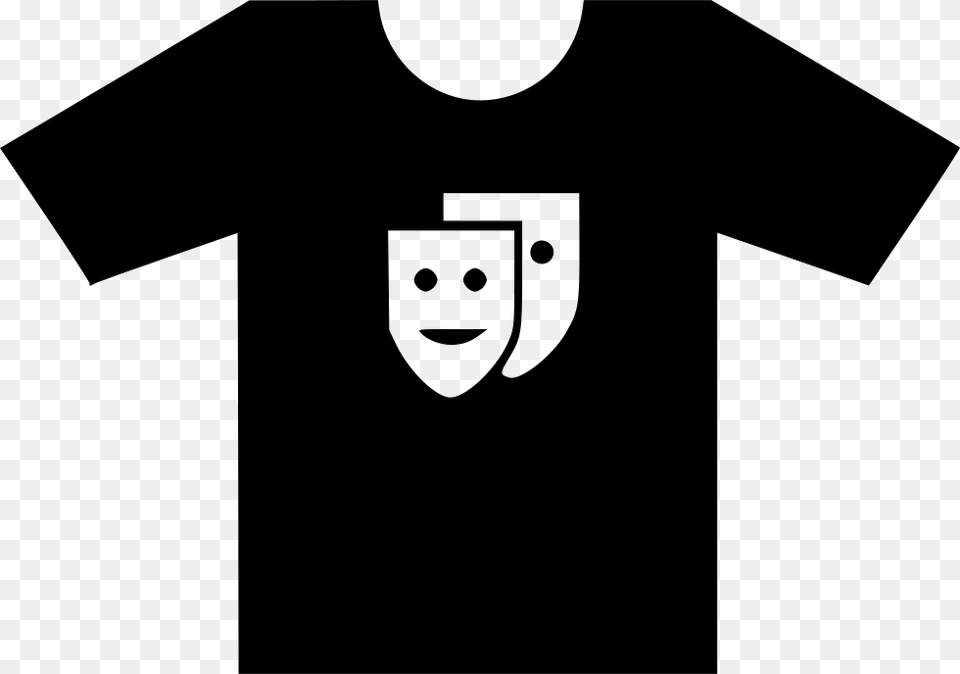 Wear Print Theater Mask Comedy Comic Comments Plus Size Clothing, T-shirt, Shirt, Face, Head Free Transparent Png