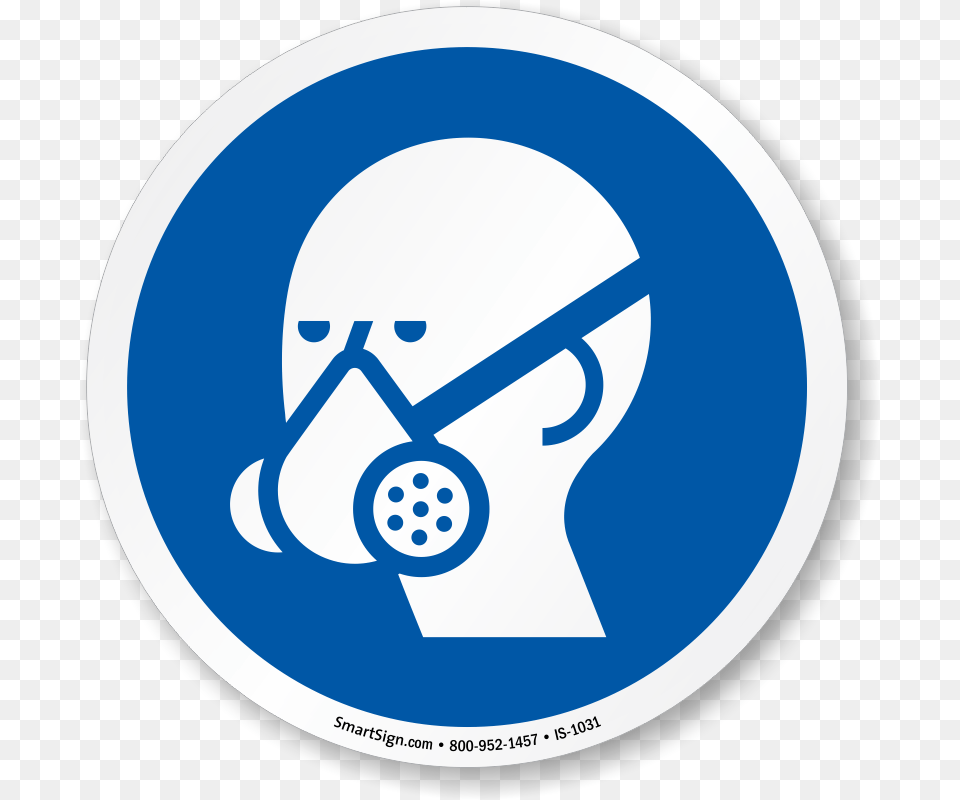 Wear Vapor Respirator Symbol, Photography, Disk, Sticker Png Image