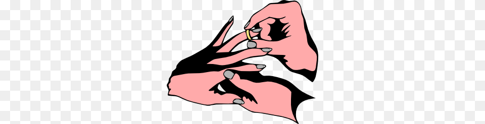 Wear Wedding Ring Colored Clip Art, Hand, Body Part, Finger, Person Free Png Download